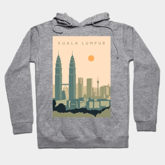 Kuala Lumpur city landscape Hoodie by Zakaria Azis